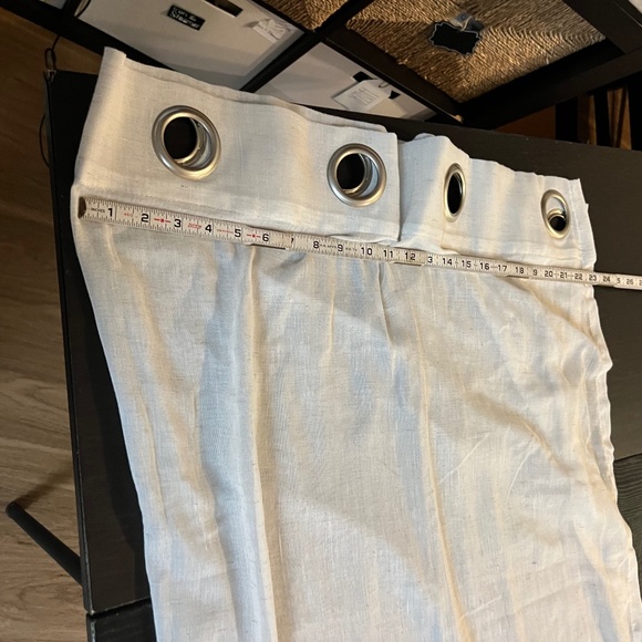 Set of 2 Oatmeal Light filtering curtains, 48x 72 inches long - Picture 2 of 2